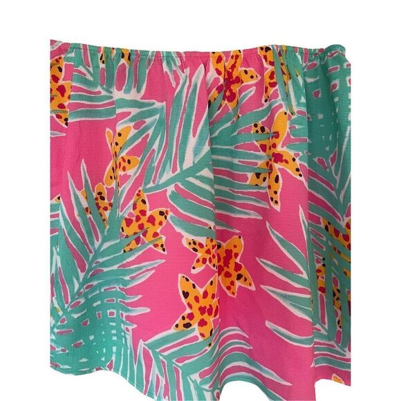 Lilly Pulitzer Womens Multicolor Tropical Leied Coy Mini Skirt Size Medium - Picture 5 of 8